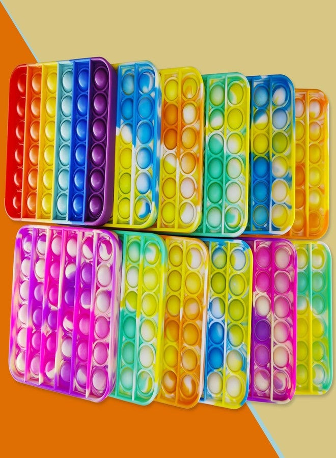 IERKEIE 24 PCS Pop Fidget Sensory Toys for Party Favors,Push Pop Bubble Silicone Squeeze Sensory Toys for Kids Adult Autism Special Needs Stress Relief Gift for Birthday Christmas Valentine Classroom Prizes - Image 3